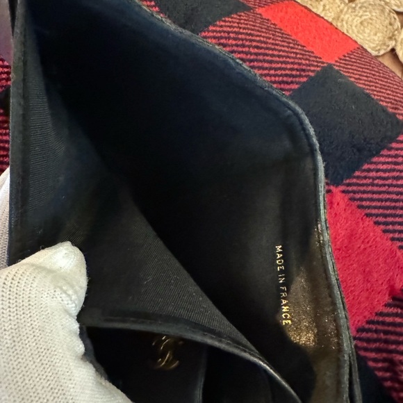 CHANEL Bicolore Quilted CC Logo Lambskin Bifold Wallet/ - Picture 11 of 17